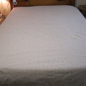 Brahms Mount Winslow Cotton Blanket - Twin - Blue stripe